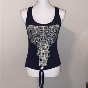 Mccnchild Tie Front Tank Top